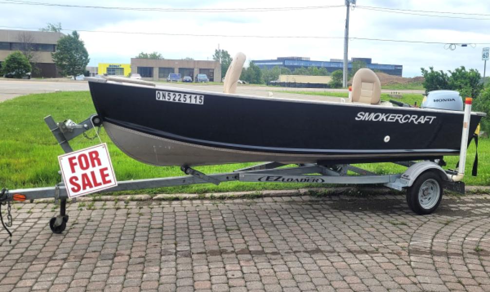 BLACK 2012 Smoker Craft BIG FISHERMAN 14 FT